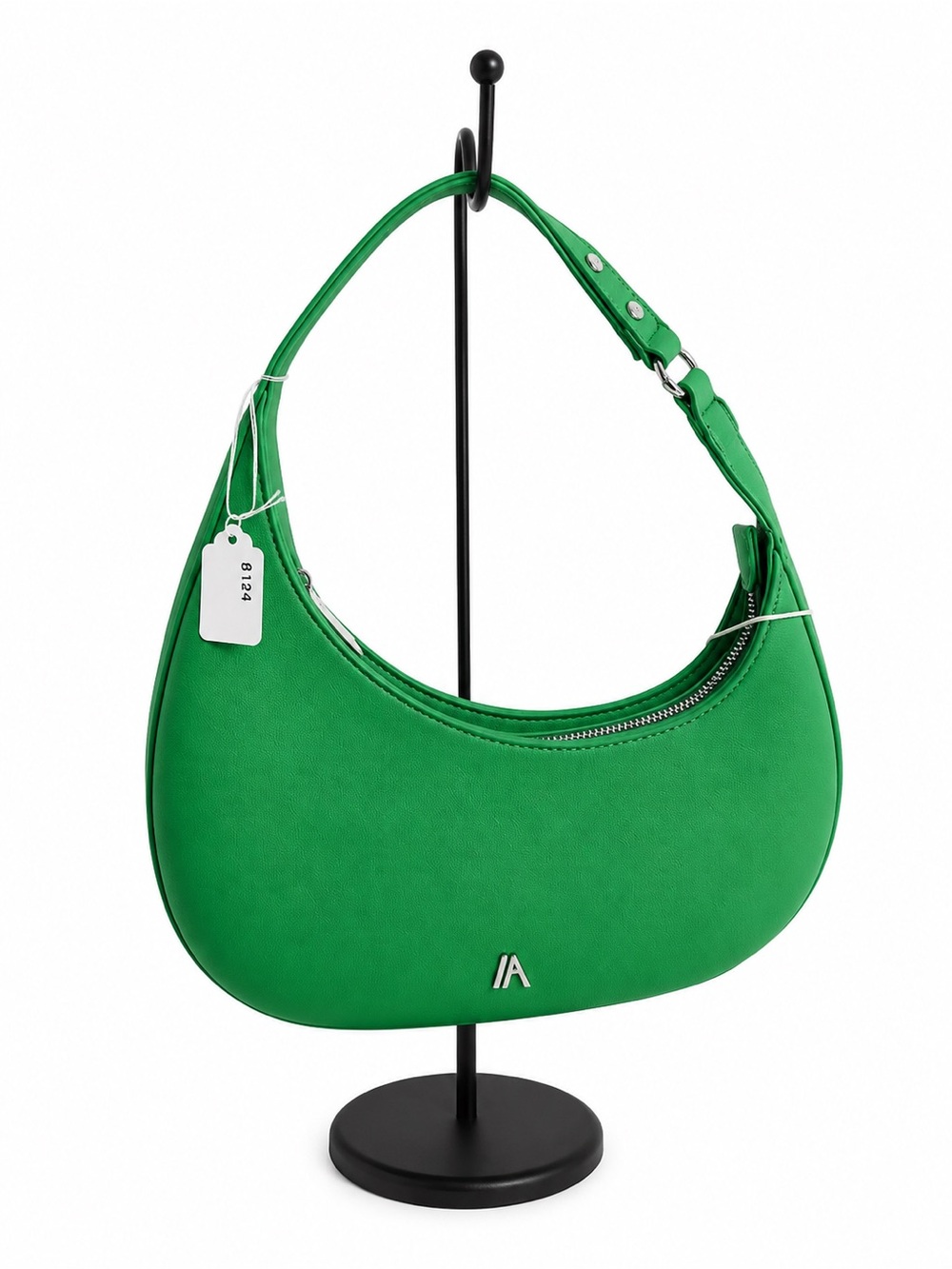 Modern Green Crescent Shoulder Bag by A|A